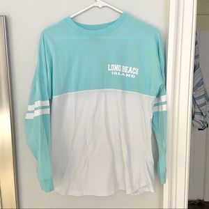 Blue Long beach Island long sleeve shirt